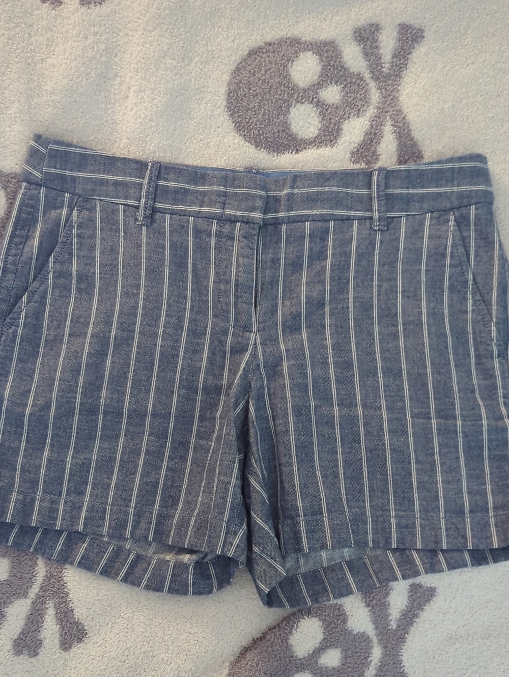 J. Crew Blue Pinstripe Women’s Shorts